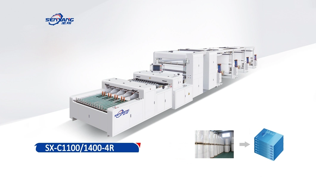 High Daily Capacity A3 A4 Size Paper Cutting Machine with Upper and Lower Horizontal Knife