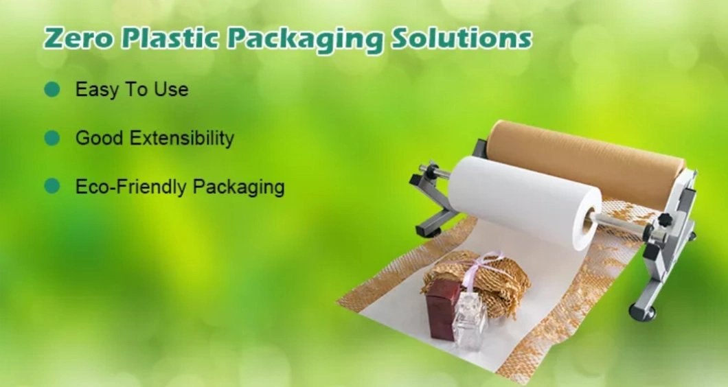 100% Recycle Paper Roll Kraft Cushion Wrapping Machine Honeycomb Paper