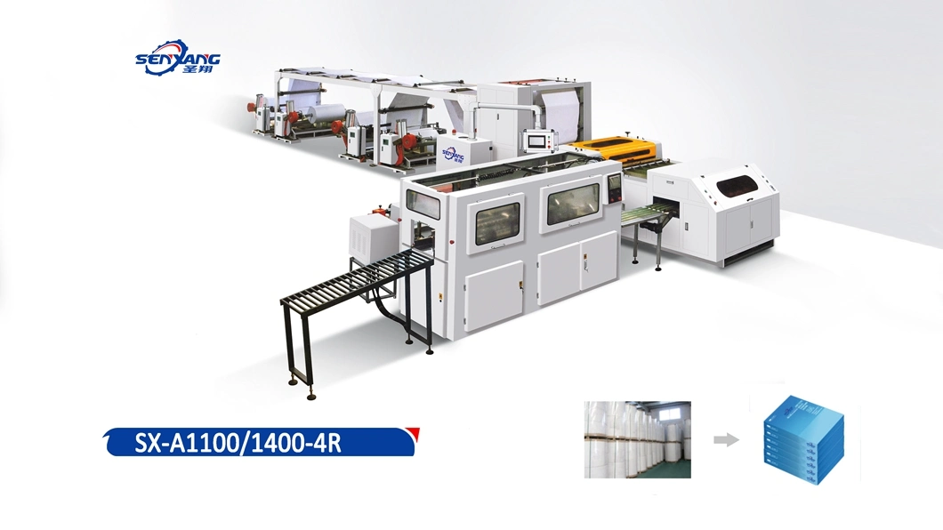 A4 Paper Cutting & Packaging Machine, Automatic Roll Cutter and Packing Machine