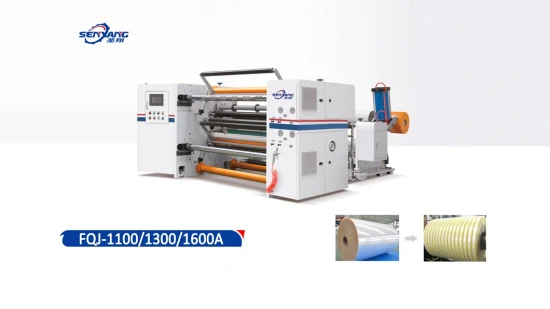 Machine industrielle de refendage de rouleaux de tissu de film de bande de papier